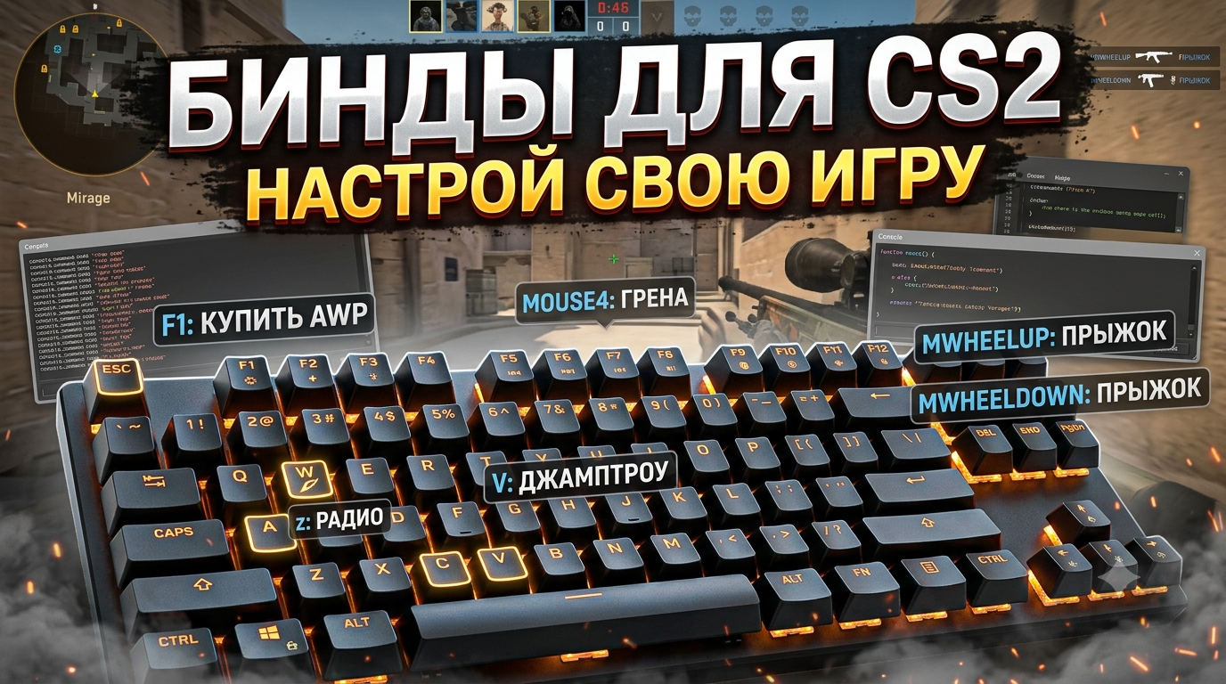 Бинды КС2 — полный гайд по настройке клавиш и команд