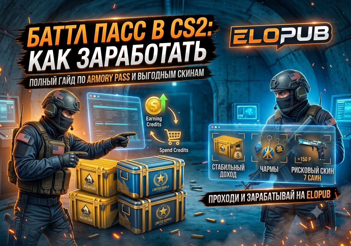 Что такое Battle Pass в CS2 и как на нём заработать