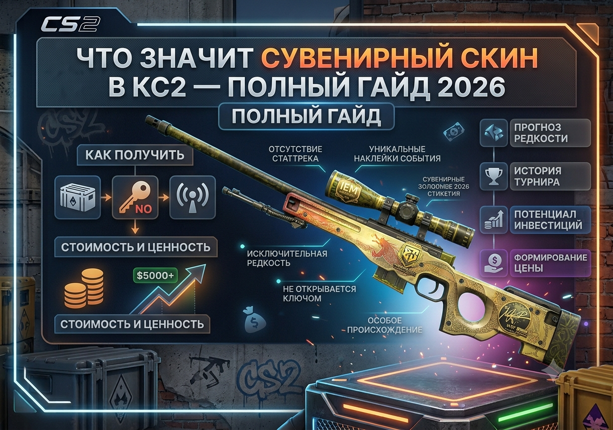 Что значит сувенирный скин в КС2 — полный гайд 2026
