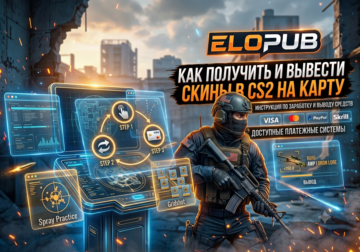 Как получить и вывести скины в CS2 на карту