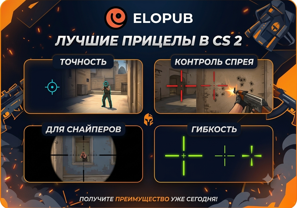 Лучшие прицелы в CS2: от про-сеток до идеального креста для тебя